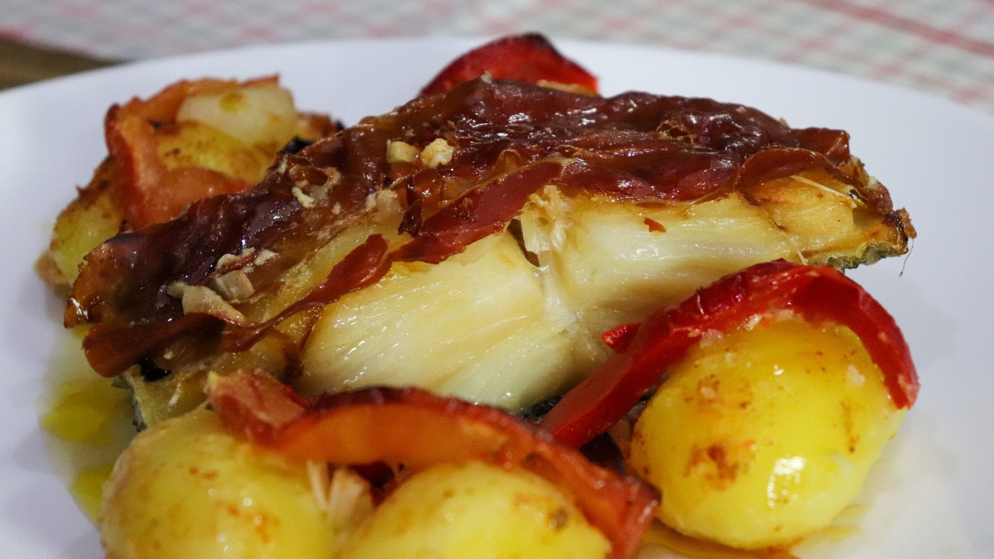 Bacalhau Assado No Forno Batatas Momentos Doces E Salgados