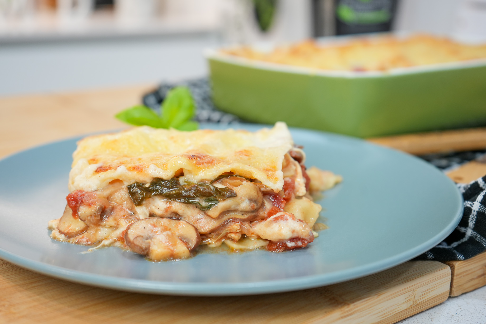 Lasanha De Frango Cogumelos E Espinafres Momentos Doces E Salgados