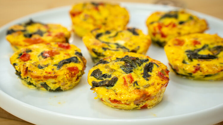 Mini Quiches de Legumes, Atum e Mozzarella