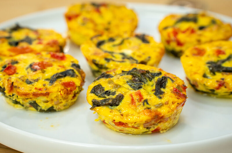 Mini Quiches de Legumes, Atum e Mozzarella