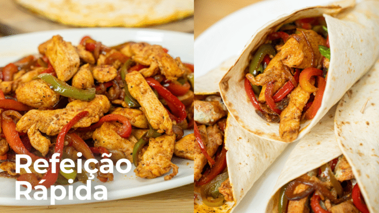 Wraps de Frango com Molho Fresco de Salsa