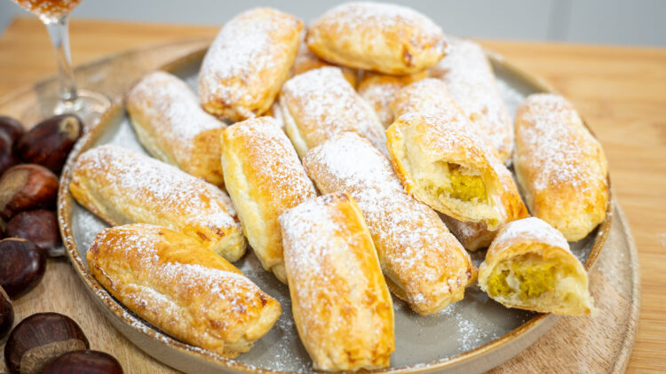 Folhados de Castanha e Vinho do Porto