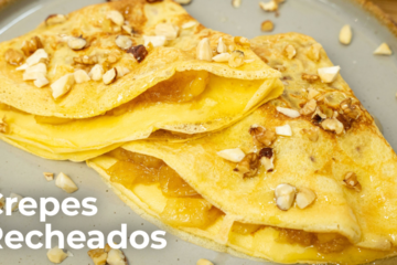 Crepes Recheados com Compota de Maçã