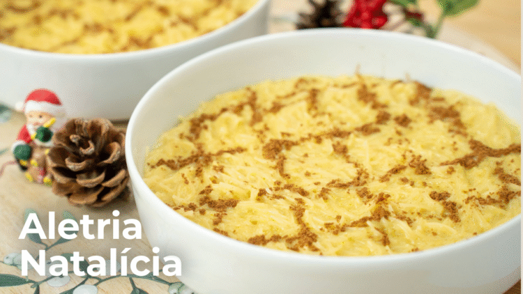 Aletria Cremosa com Bebida Vegetal