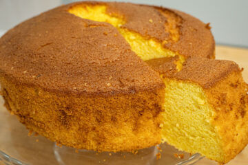 Bolo Chiffon de Tangerina super fofo e aromático