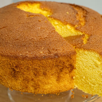 Bolo Chiffon de Tangerina super fofo e aromático