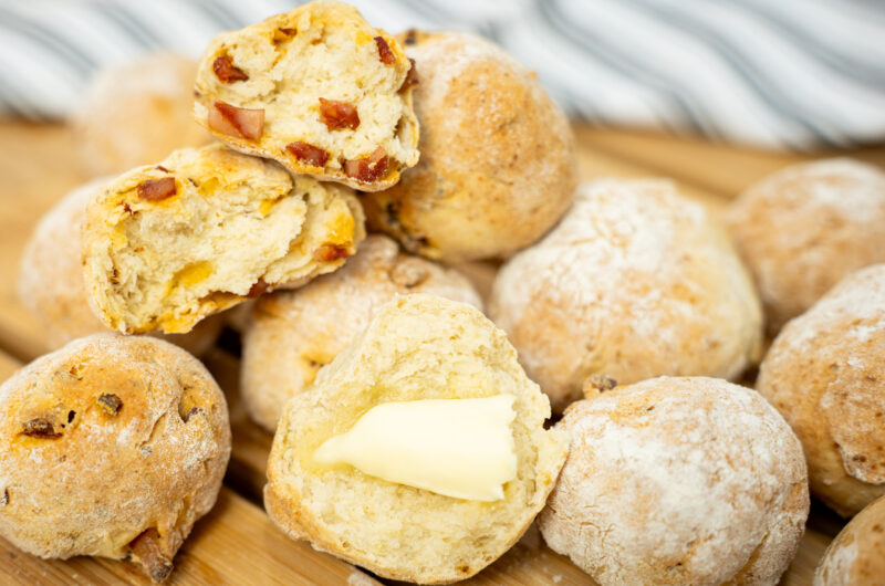 Pão de Iogurte em Bolinhas (Simples e com Chouriço) – Sem Levedar