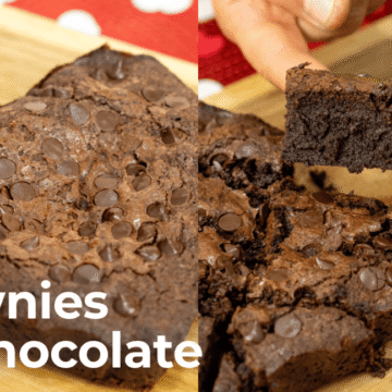 Brownies de Chocolate e Framboesas