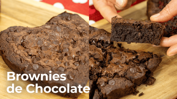 Brownies de Chocolate e Framboesas