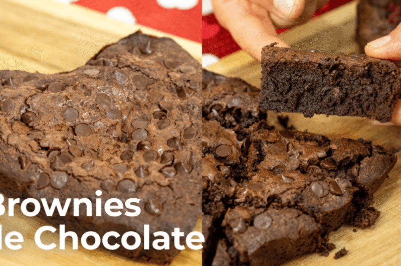 Brownies de Chocolate e Framboesas
