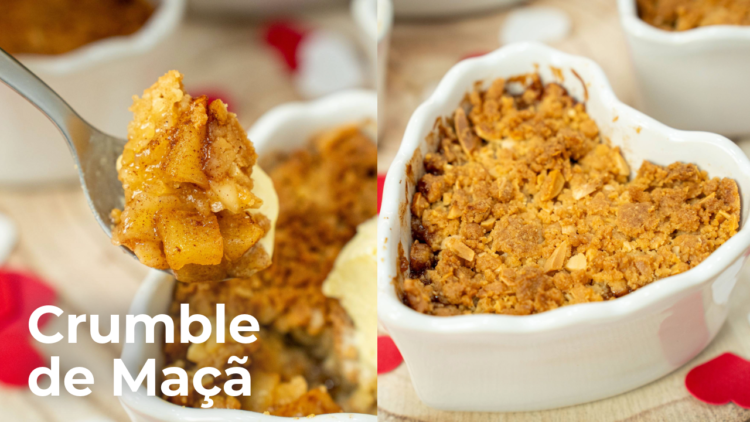 Crumble de Maçã para o Dia dos Namorados