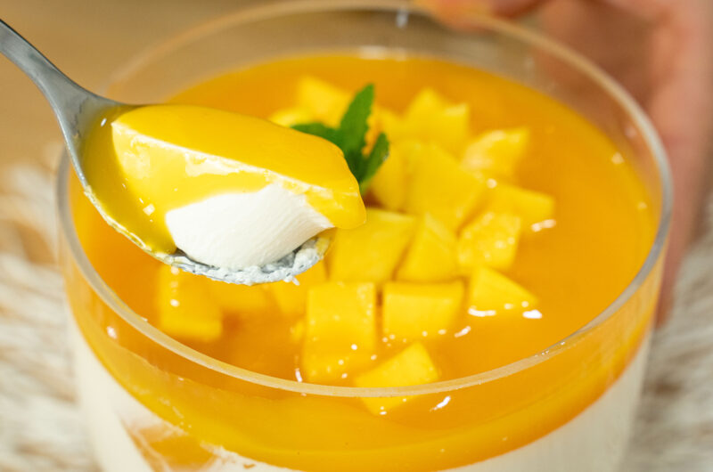 Panacota de Manga Cremosa e Fresca