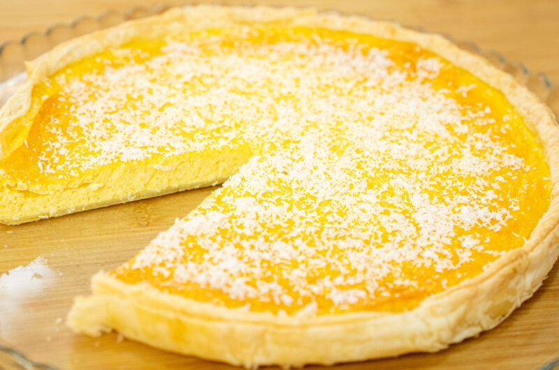 Tarte de Coco e Queijo com Limão: Sobremesa Fresca e Leve